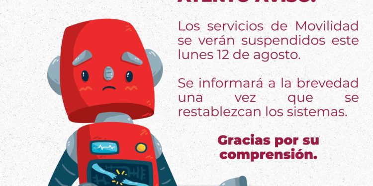 Interrupción temporal en servicios de la Subsecretaría de Movilidad, por fallas técnicas