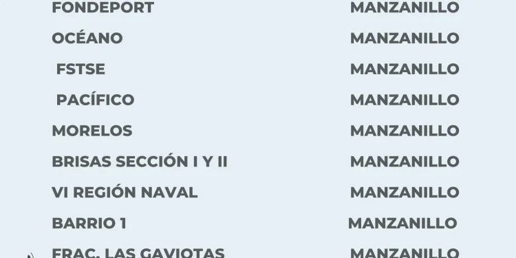 Buen día, aviso de Nebulizacion por colonias y municipios