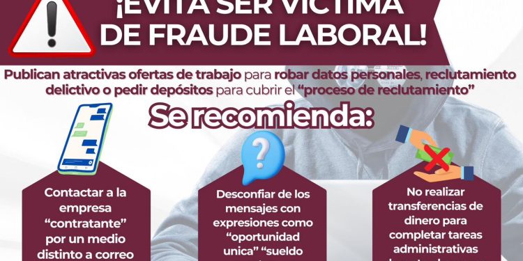 ¡EVITA SER VÍCTIMA DE FRAUDE LABORAL! FGE