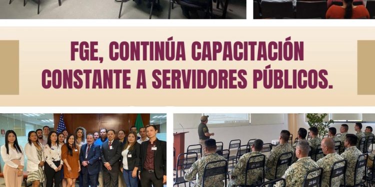 FGE, Continúa capacitación constante a servidores públicos.