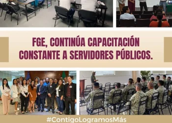 FGE, Continúa capacitación constante a servidores públicos.