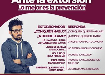 Ante la extorsión Lo mejor es la prevención FGE