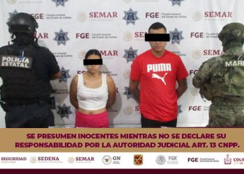 Policía Estatal y Semar detienen a dos personas por delitos contra la salud y violar Ley Federal de Armas de Fuego y Explosivos