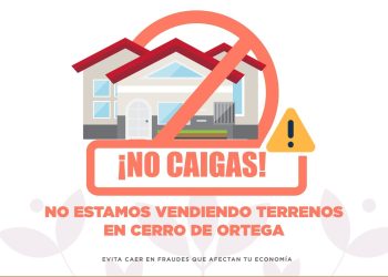 Advierte Insuvi que no tiene venta de terrenos en Cerro de Ortega, Tecomán