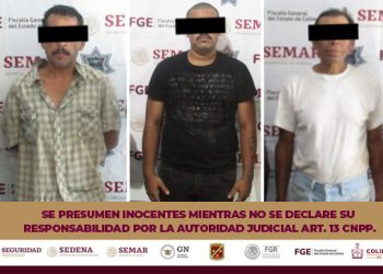 En hechos distintos, tres masculinos fueron detenidos en el municipio de Colima FGE