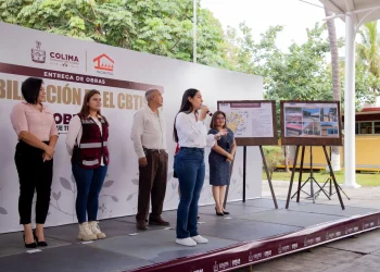 Indira Vizcaíno entregó rehabilitaciones en el CBTis 19, con inversión de 7.2 mdp