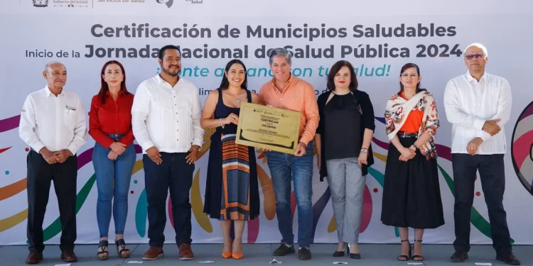 Gobernadora de Colima encabeza Certificación de Municipios Saludables e inicio de Jornada Nacional de Salud Pública