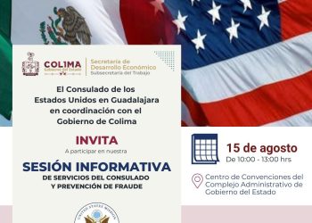 Subsecretaría del Trabajo de Colima invita a charla con el Consulado de Estados Unidos