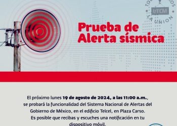 LANZARÁN PRUEBA DE ALERTA SÍSMICA A TRAVÉS DE LOS TELÉFONOS CELULARES