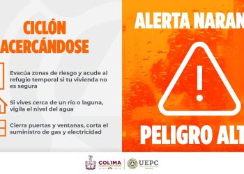 Colima en semáforo naranja por Tormenta Tropical ‘John’, alerta UEPC