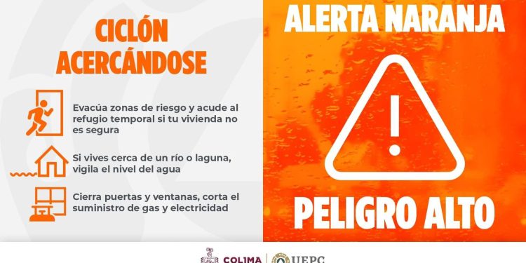Colima en semáforo naranja por Tormenta Tropical ‘John’, alerta UEPC