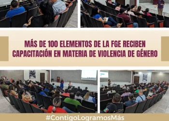 Más de 100 elementos de la FGE reciben capacitación en materia de violencia de género