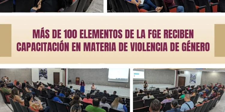 Más de 100 elementos de la FGE reciben capacitación en materia de violencia de género