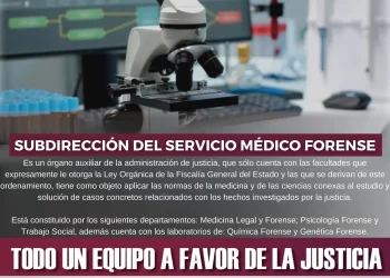 SUBDIRECCIÓN DEL SERVICIO MÉDICO FORENSE FGE