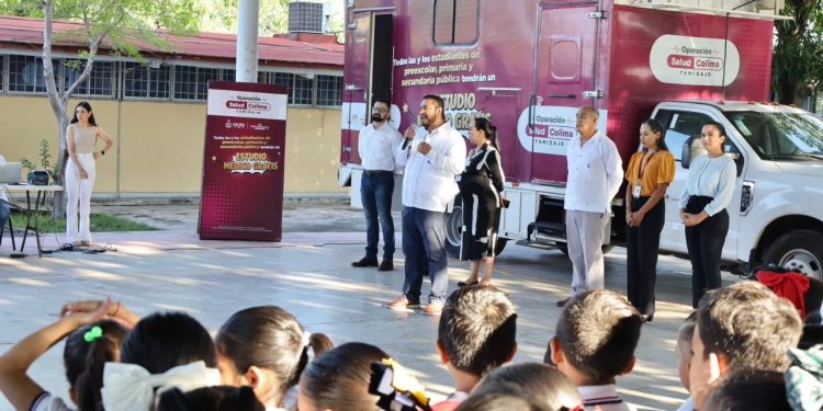 Gobierno Colima fortalece Operación Salud Tamizaje en escuelas, para prevenir problemas en niñas y niños