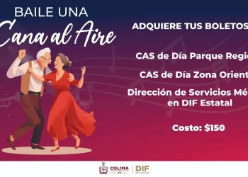 DIF Estatal Colima invita al baile ‘Una Cana al Aire’ el 11 de octubre, para celebrar y apoyar a personas mayores