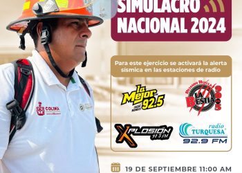 UEPC Colima reitera la importancia de participar en el Simulacro Nacional, el 19S