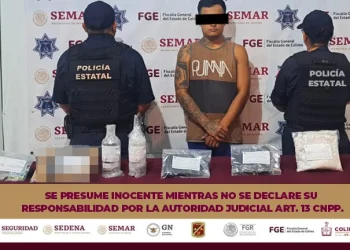 Policía Estatal y Semar detienen a masculino por presunto robo a mano armada en Colima FGE