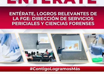 Entérate, logros relevantes de la FGE: Dirección de Servicios Periciales y Ciencias Forenses
