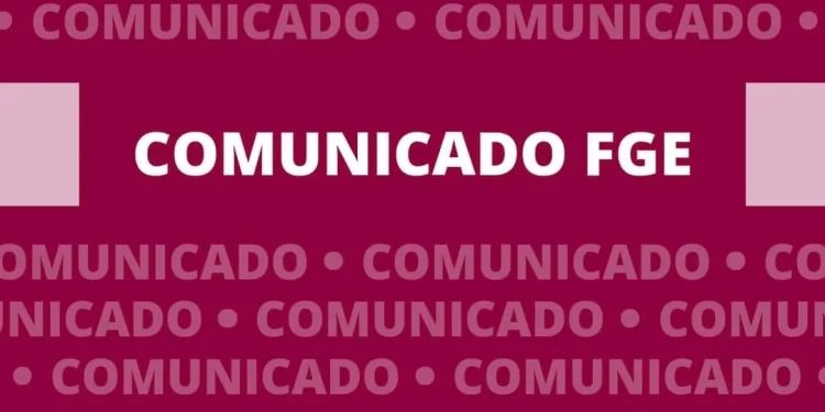 COMUNICADO FGE