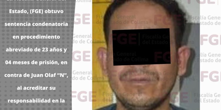 FGE obtiene sentencia condenatoria en contra de homicida del Secretario del H. Ayuntamiento de Villa de Álvarez