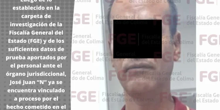 Ya se encuentra vinculado a proceso hombre por feminicidio en Tecomán
