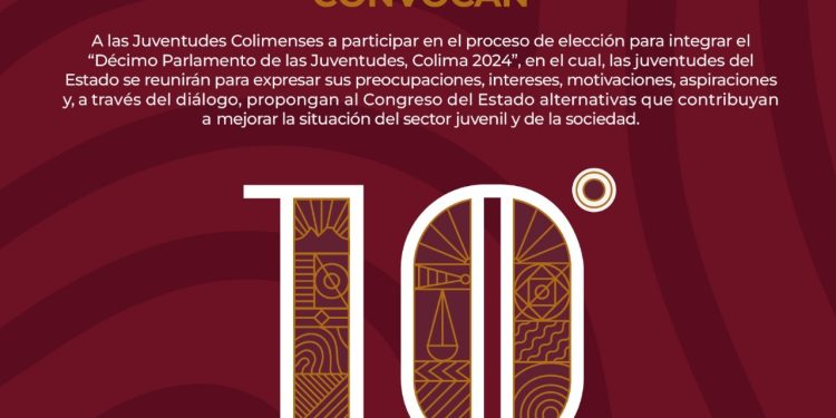 Subsejuv invita a jóvenes colimenses a registrarse al 10° Parlamento de las Juventudes