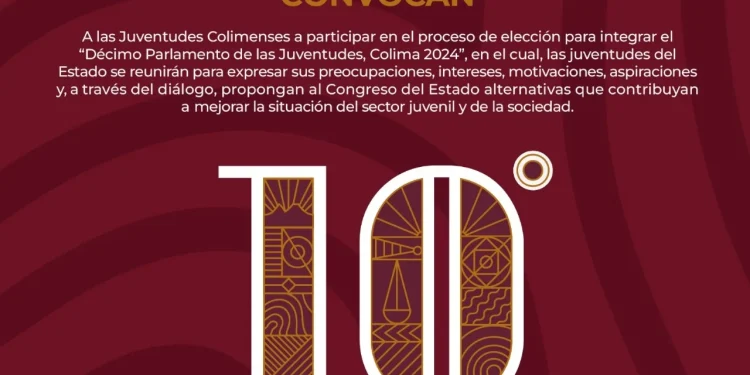 Subsejuv invita a jóvenes colimenses a registrarse al 10° Parlamento de las Juventudes