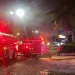 UEPC y PC Manzanillo participan en control de incendio afuera de un hotel, en el puerto