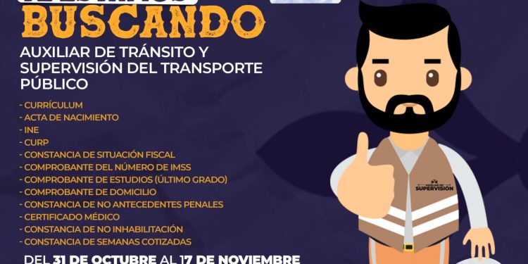 Movilidad solicita personal de supervisión para la Feria de Colima, del 31 de octubre al 17 de noviembre
