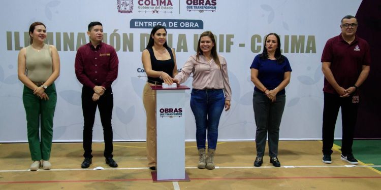 Indira entregó la rehabilitación de la iluminación en la UDIF; se invirtieron más de 2 mdp