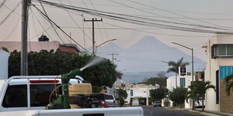 Salud Colima fumiga contra el dengue en 71 colonias de cinco municipios este lunes y martes