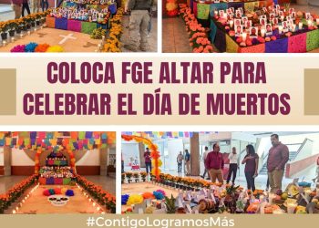 Coloca FGE altar para celebrar el Día de Muertos