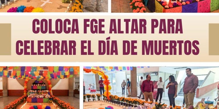 Coloca FGE altar para celebrar el Día de Muertos
