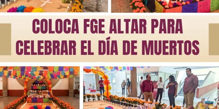 Coloca FGE altar para celebrar el Día de Muertos
