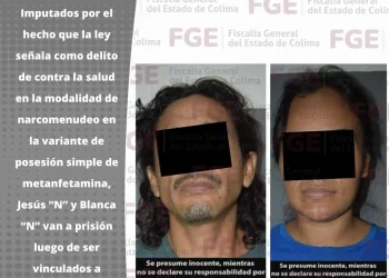 Hombre y mujer van a prisión por narcomenudeo en la entidad FGE