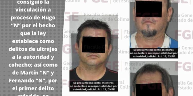 Tres hombres son vinculados a proceso FGE