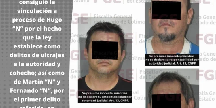 Tres hombres son vinculados a proceso FGE