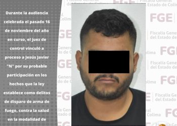 Vinculan a proceso a hombre por presuntamente disparar arma de fuego, robar un vehículo y poseer droga