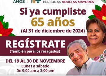 En Colima son los últimos días para el registro a la Pensión Mujeres Bienestar que se encuentra en curso hasta el 30 de noviembre