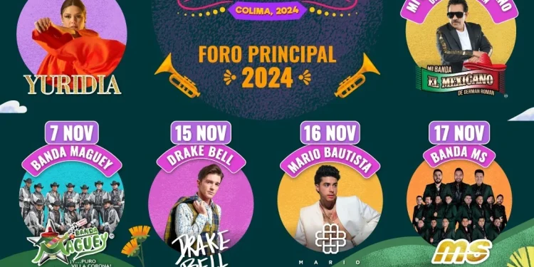 Este jueves el segundo concierto gratuito en la Feria de Colima, con Mi Banda El Mexicano y Banda Maguey