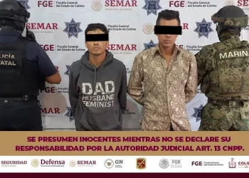 Secretaría de Seguridad Pública y Marina detienen a presuntos responsables de robo a gasolinera