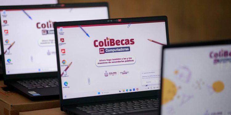 Gobernadora Indira Vizcaíno entrega ColiBecas Computadoras a docentes y estudiantes