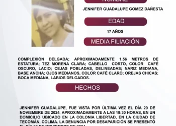 El Protocolo Estatal Alerta Alba, solicita su apoyo y colaboración para difundir los datos de esta persona que no ha sido localizada. FGE