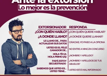 Ante la extorsión Lo meior es la prevención FGE