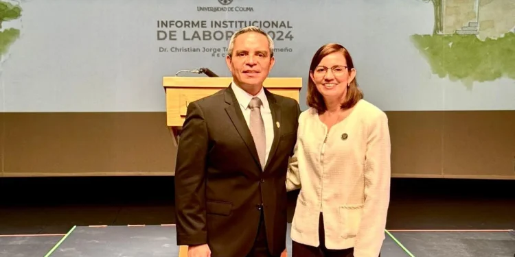Asiste titular del IMSSColima al Informe de Labores del Rector de la UdeC