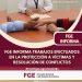 FGE informa trabajos efectuados en la protección a víctimas y resolución de conflictos