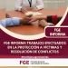FGE informa trabajos efectuados en la protección a víctimas y resolución de conflictos