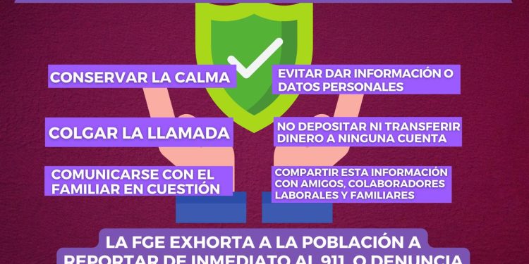 FGE advierte a la población sobre extorsiones
