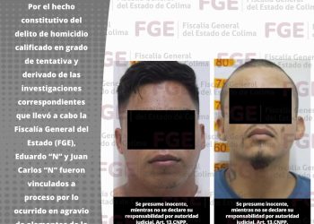 Por homicidio calificado en grado de tentativa dos sujetos van a prisión: FGE